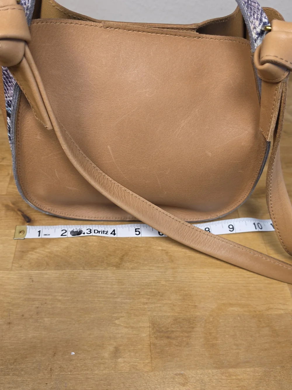 Madewell The Sydney Crossbody Bag Snake Embossed Leather Handbag NWT MD183 - Picture 6 of 15